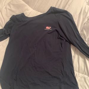 Navy blue, long sleeve vineyard vines shirt